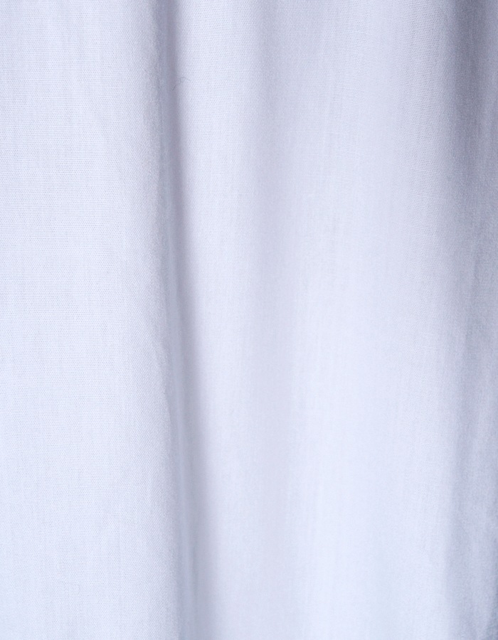 Piping Gathered Blouse / white