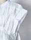 Cotton Bundled Tuck Blouse / white