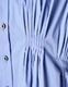 Cotton Bundled Tuck Blouse / sax