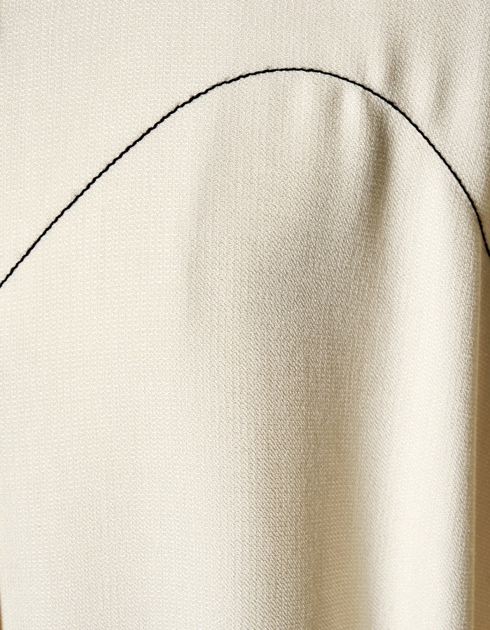 Art Stitch Shirt Dress / off white | DRESS | RUMCHE OFFICIAL