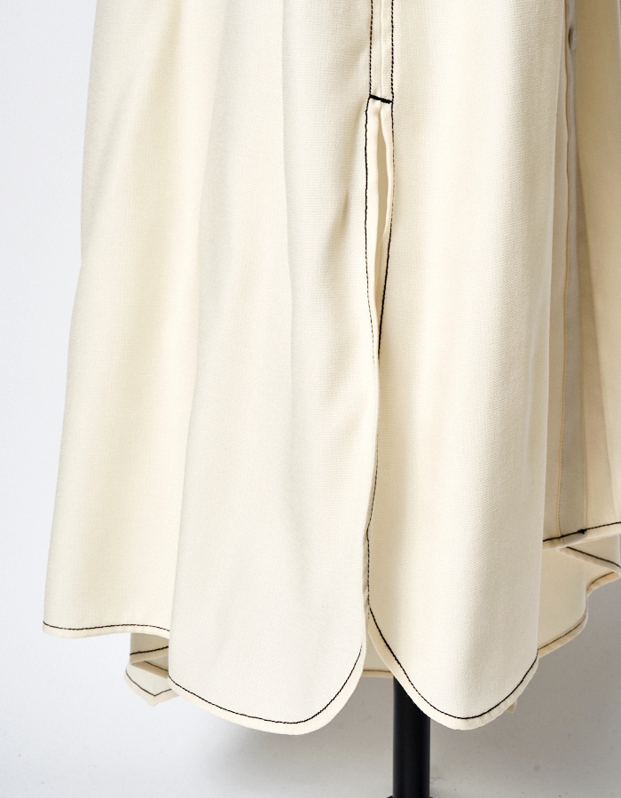 Art Stitch Shirt Dress / off white | DRESS | RUMCHE OFFICIAL