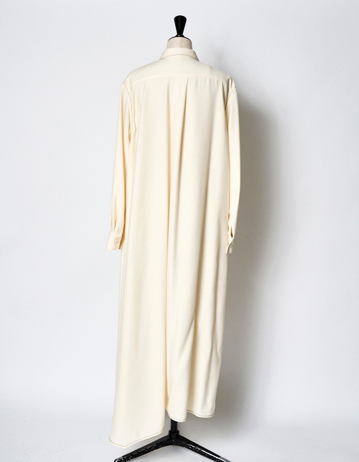 【RUMCHE】Art Stitch Shirt Dress シャツワンピース Art Stitch Shirt Dress / off white | DRESS | RUMCHE OFFICIAL