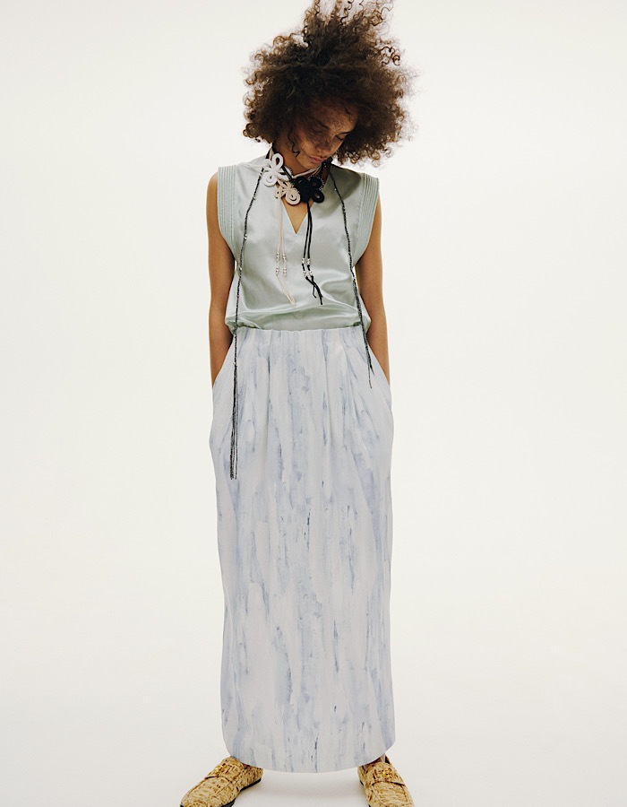 "Cloud" Skirt / white