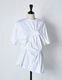 Bundled Tuck Cutsew Tops / white
