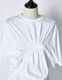 Bundled Tuck Cutsew Tops / white
