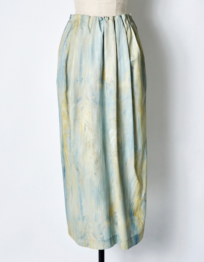 "Abundant Rice" Skirt / multi