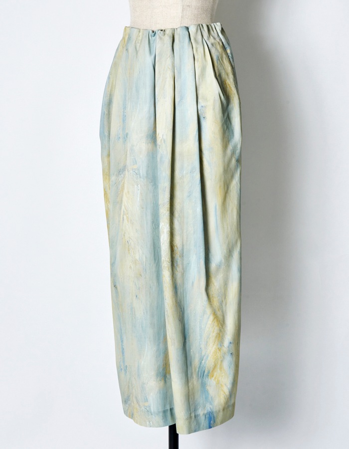 "Abundant Rice" Skirt / multi