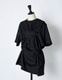 Bundled Tuck Cutsew Tops / black