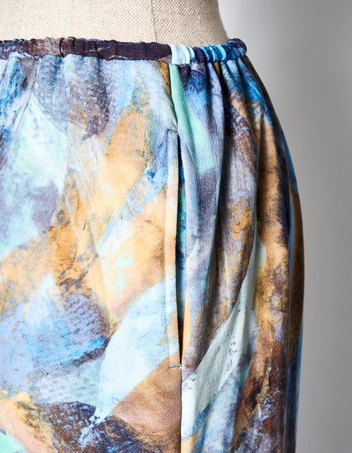 パンツ RUMCHE Water Print Trousers パンツ RUMCHE Water Print Trousers RUMCHE Water Print