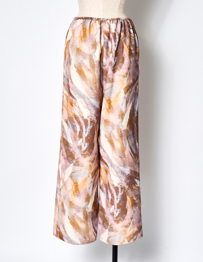 Wing Print Trousers / pink | BOTTOMS,PANTS | RUMCHE OFFICIAL