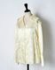 Tapa Pattern Embroidery Shirt / off white