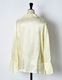 Tapa Pattern Embroidery Shirt / off white