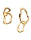 Bumpy Pierced Earrings / gold