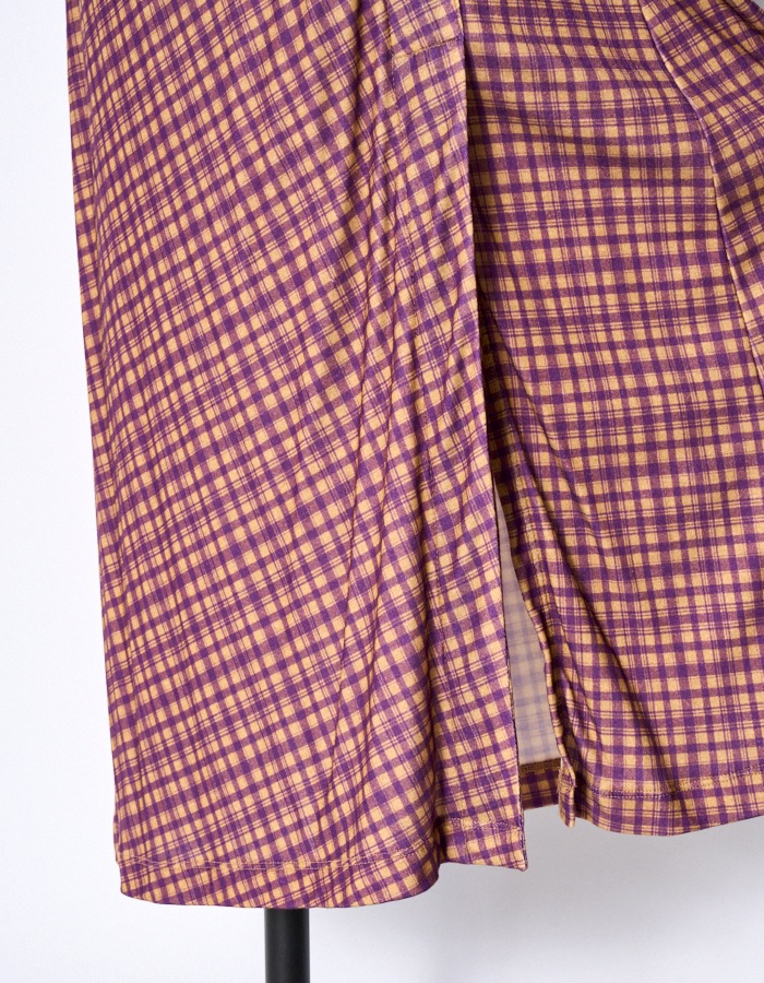 Venus Cutsew Dress / purple