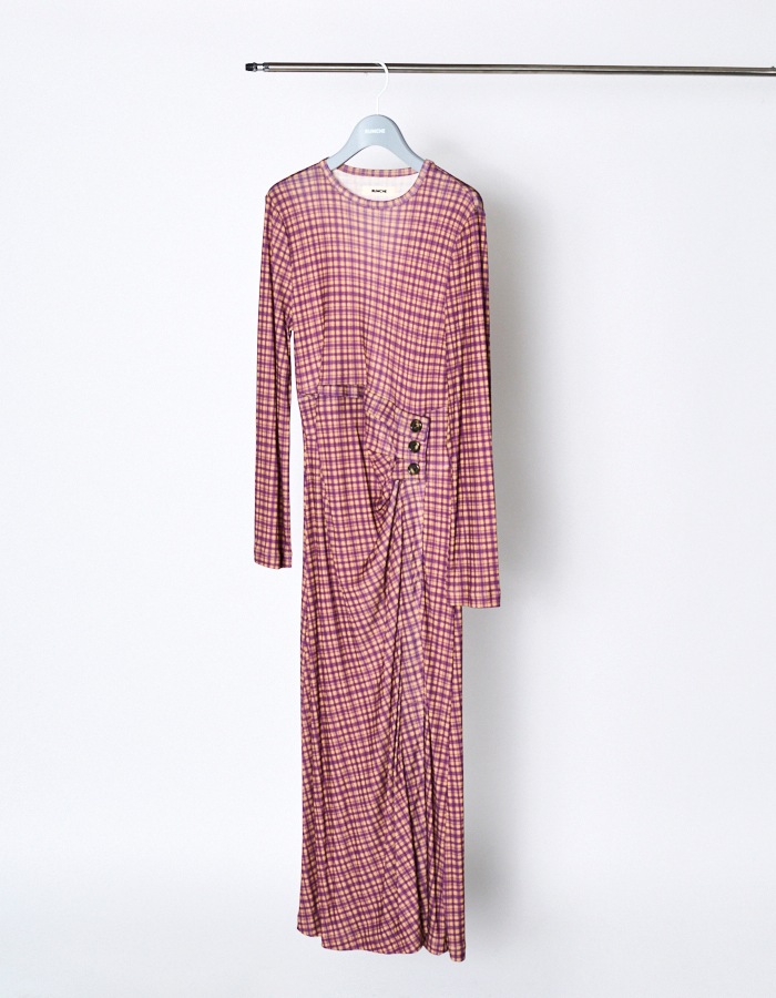 Venus Cutsew Dress / purple