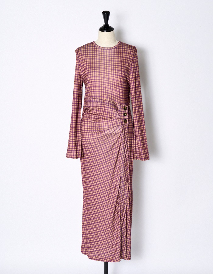 Venus Cutsew Dress / purple