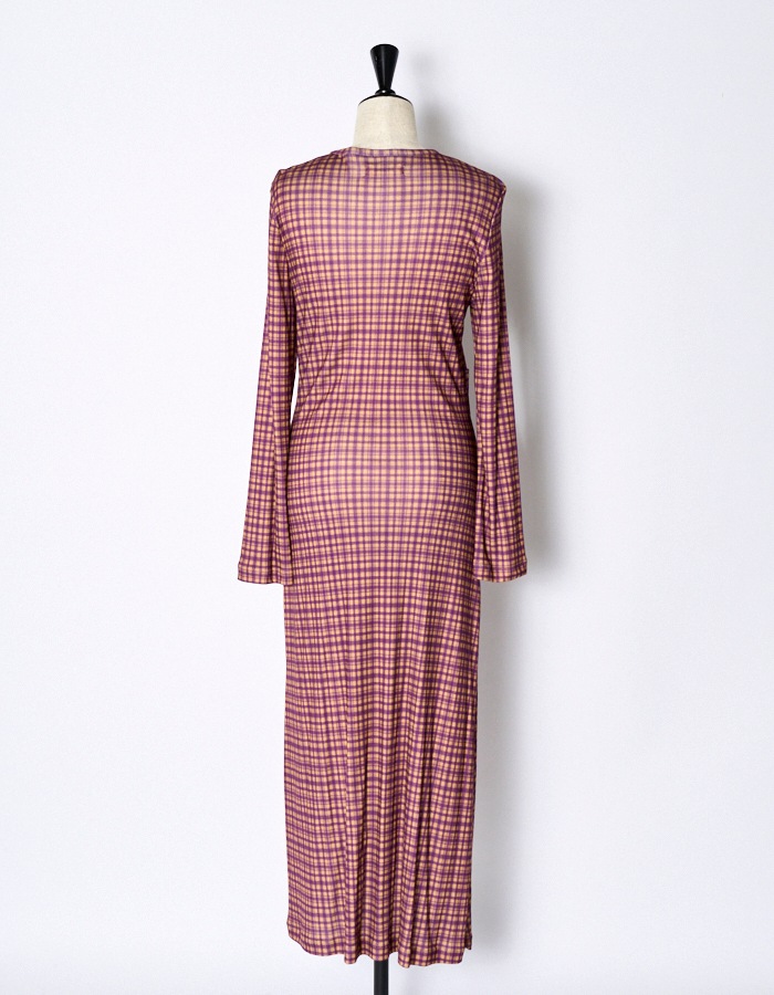 Venus Cutsew Dress / purple