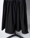 Stitch Gathered Typewriter Dress / black