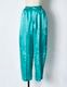 Tapa Pattern Embroidery Trousers / green