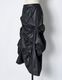 Bundled Tuck Skirt / black