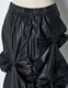 Bundled Tuck Skirt / black