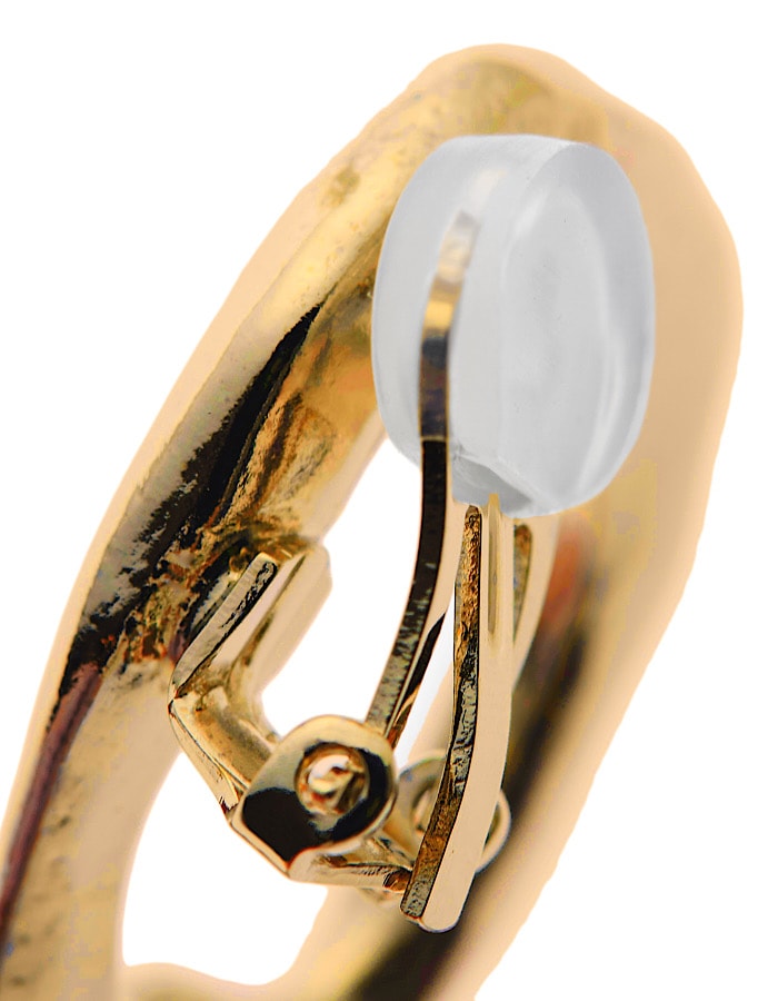 R Letter Earrings / gold