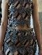 Lame Bond Yarn Skirt / silver