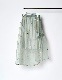 Dot Embroidery Sheer Skirt / light gray