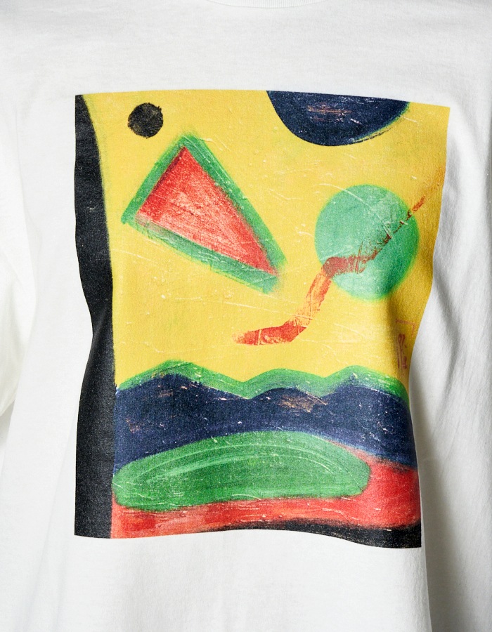 "Roy Taro" Art Print T-shirt / white