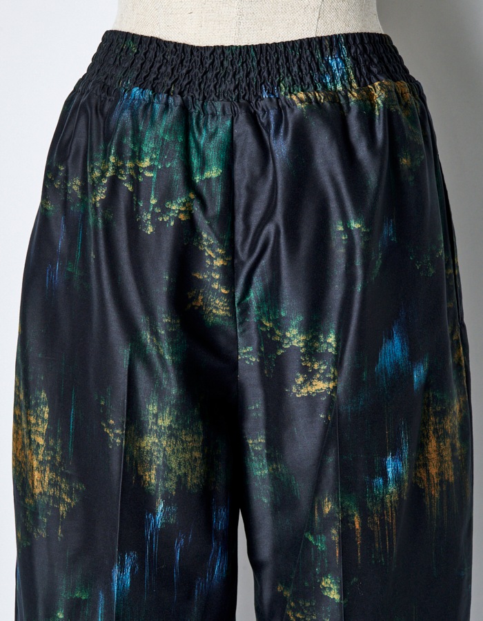Corn Graphic Trousers / navy