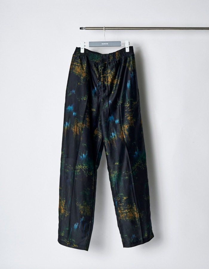 Corn Graphic Trousers / navy