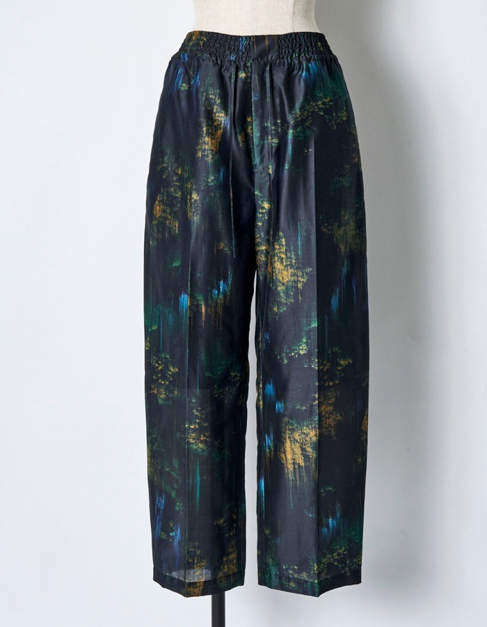 Corn Graphic Trousers / navy
