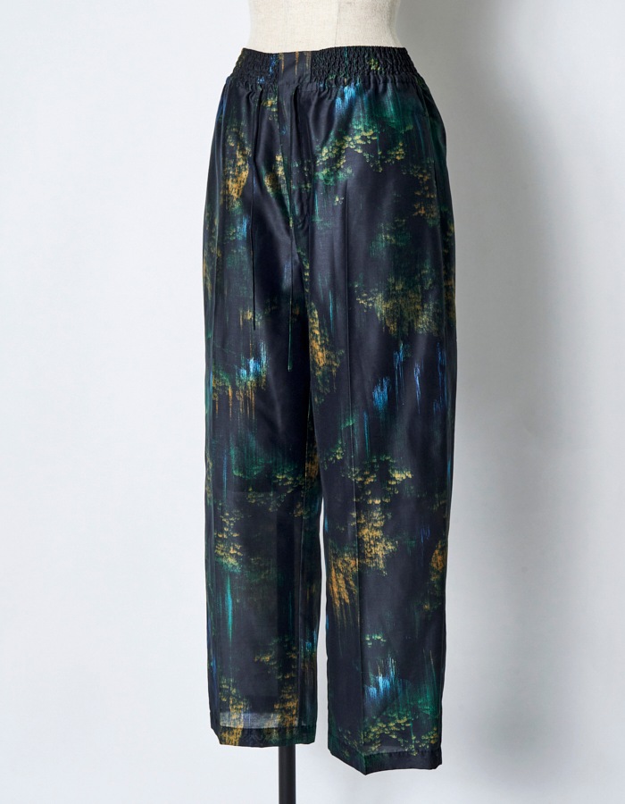 Corn Graphic Trousers / navy