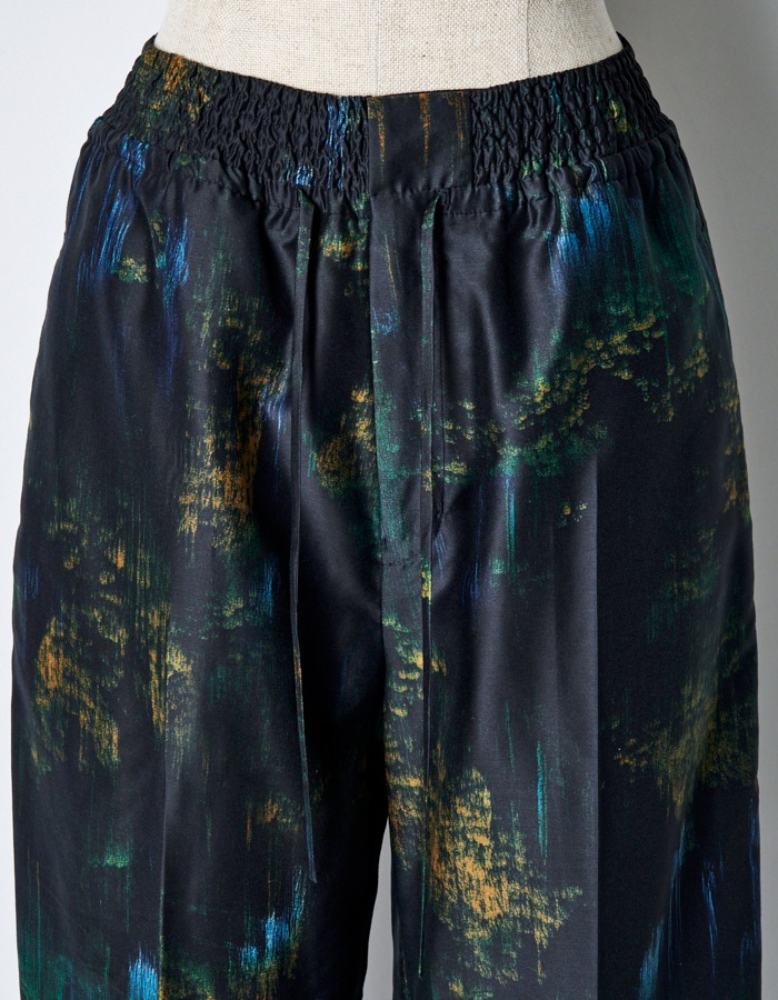 Corn Graphic Trousers / navy