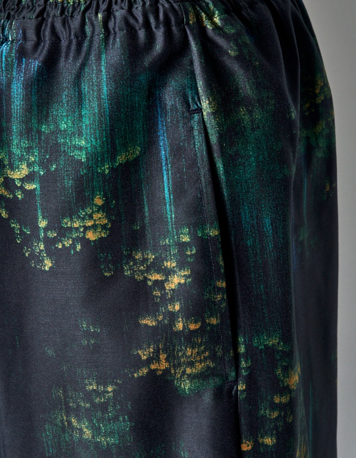 Corn Graphic Trousers / navy