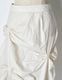 Bundled Tuck Skirt / off white