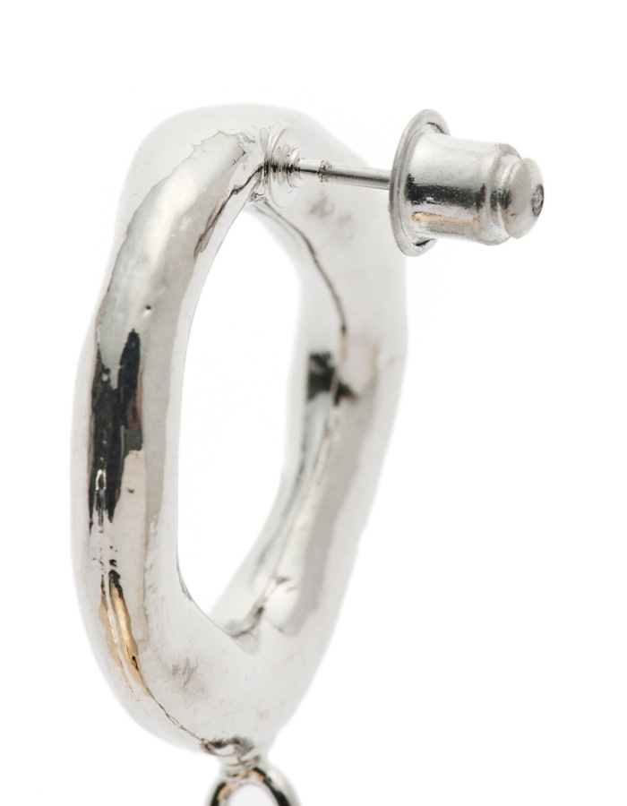 Big Sphere Pierced Earrings / gold