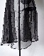 Dot Embroidery Sheer Skirt / black