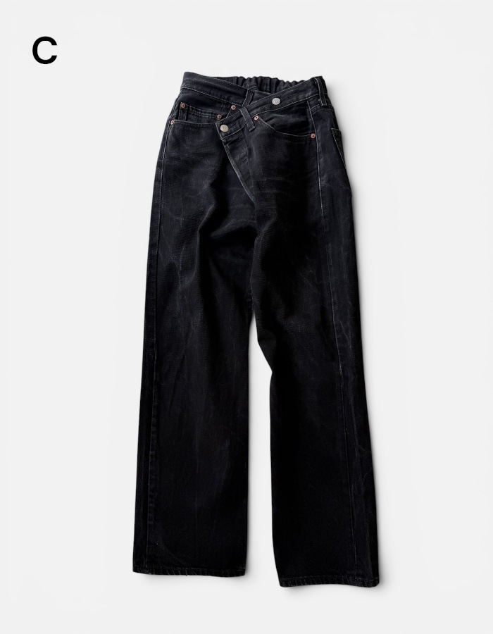 Remake Denim Trousers / black