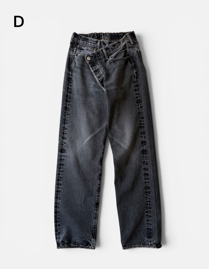 Remake Denim Trousers / black