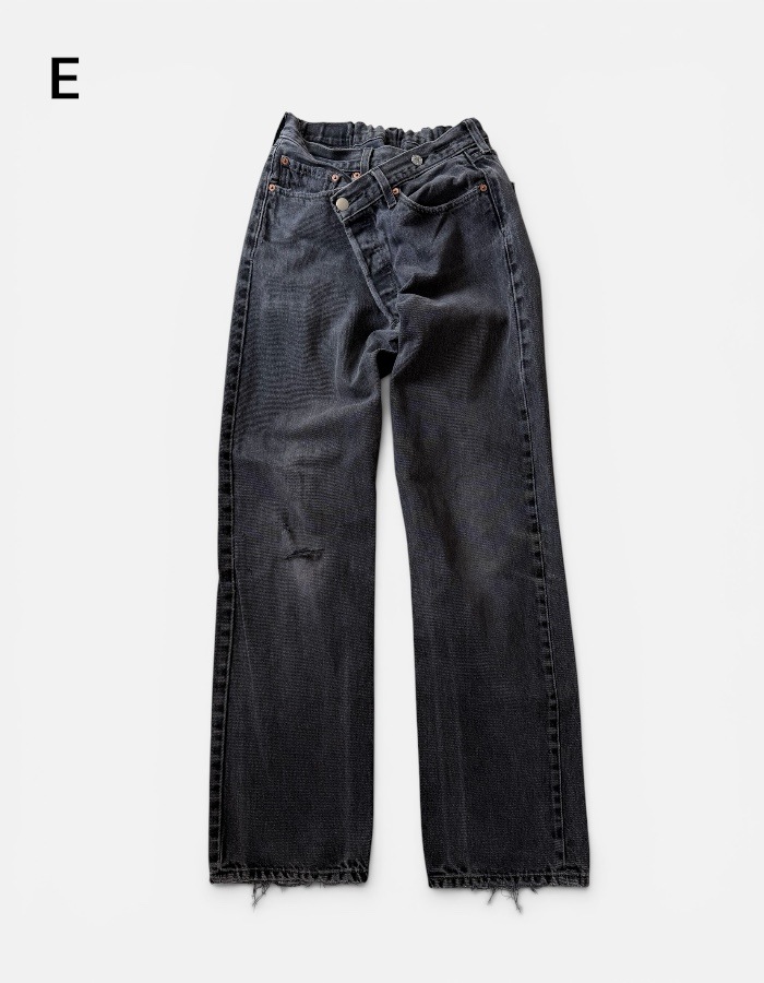 Remake Denim Trousers / black