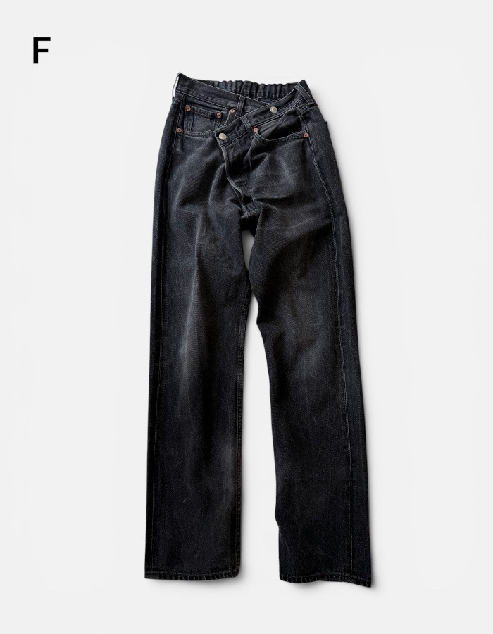 Remake Denim Trousers / black