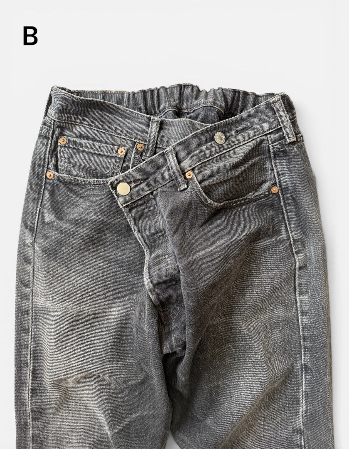 Remake Denim Trousers / black