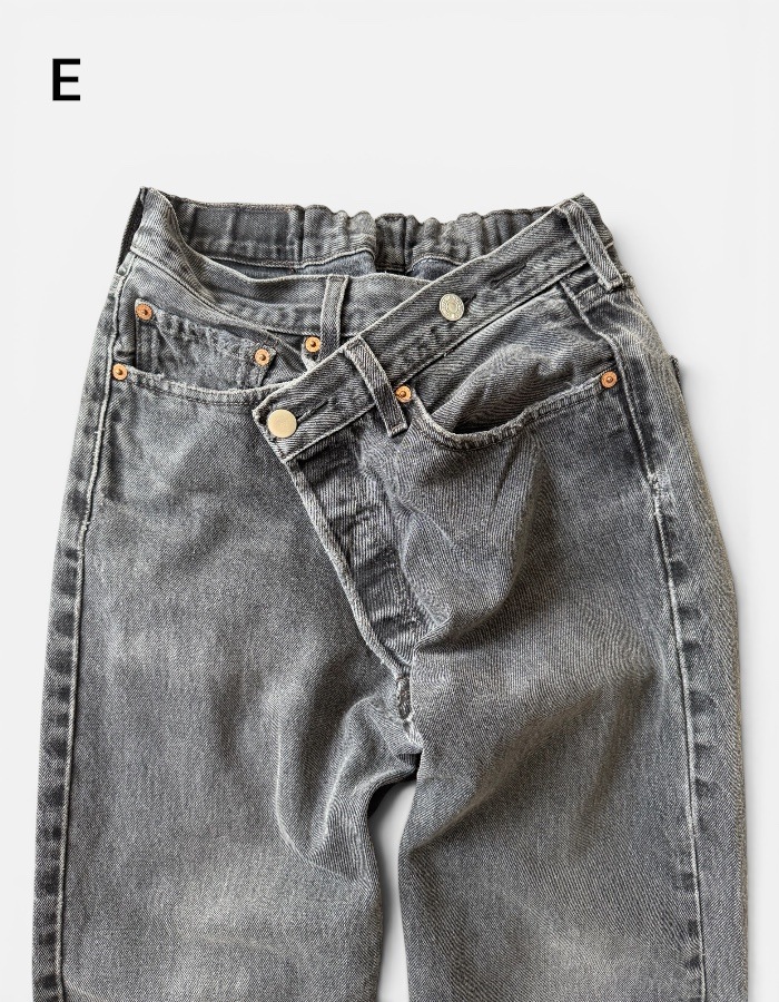 Remake Denim Trousers / black