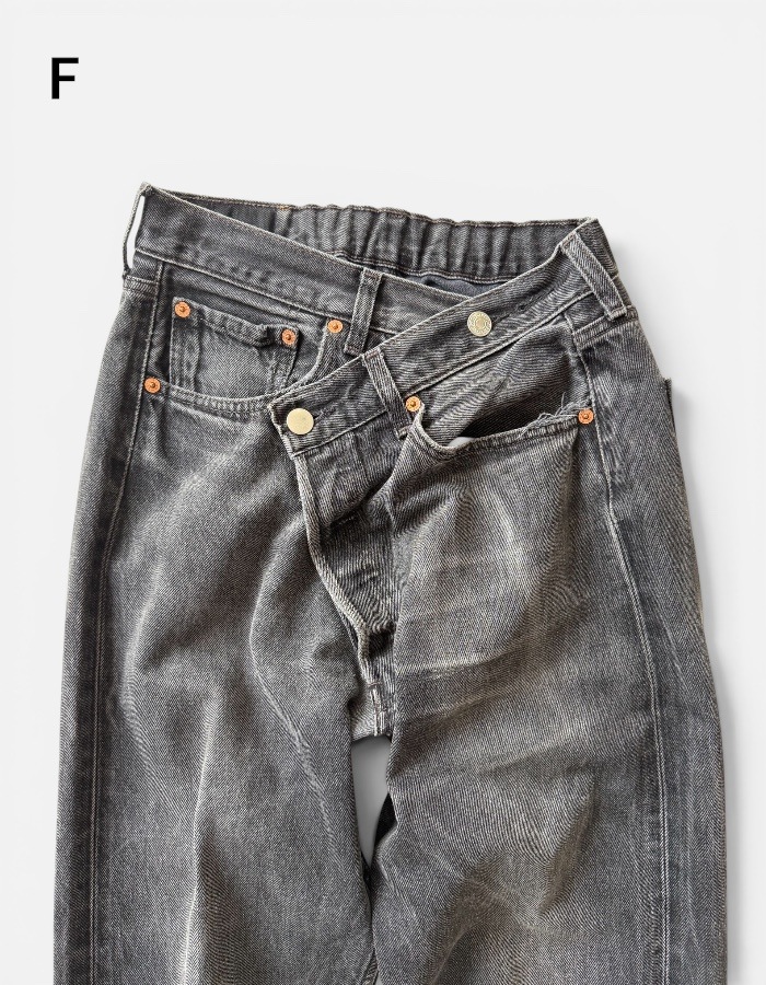 Remake Denim Trousers / black