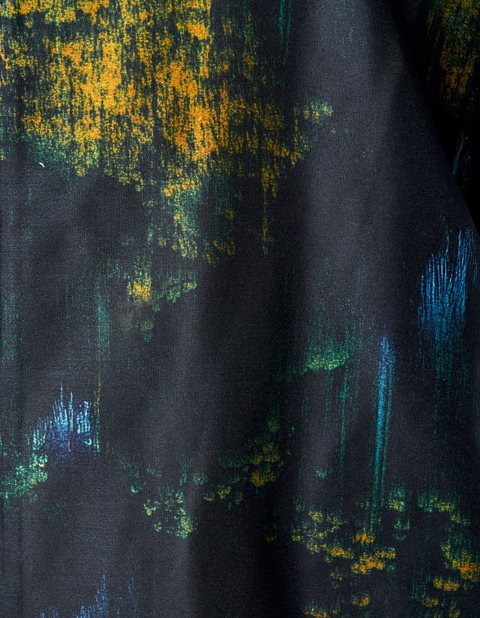 Corn Graphic Skirt / navy