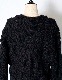 Deformation Cable Knit Cardigan / black