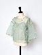 Dot Embroidery Sheer Tops / light gray