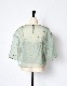 Dot Embroidery Sheer Tops / light gray