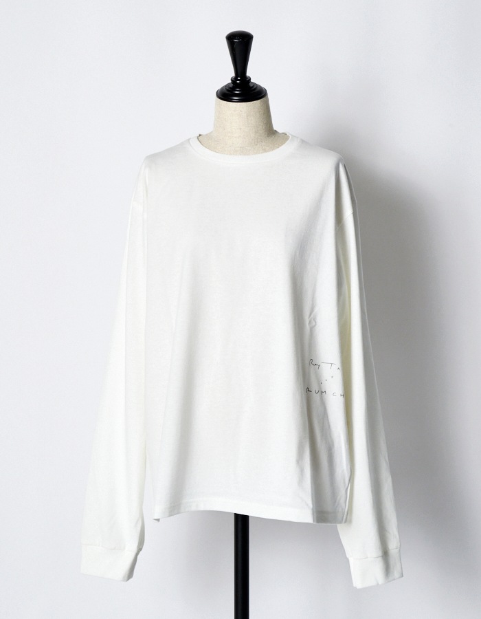 "Roy Taro" Art Print Long Sleeve T-shirt / white
